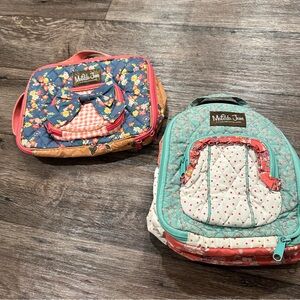 Matilda Jane Kids Floral Bags - Navy and Teal